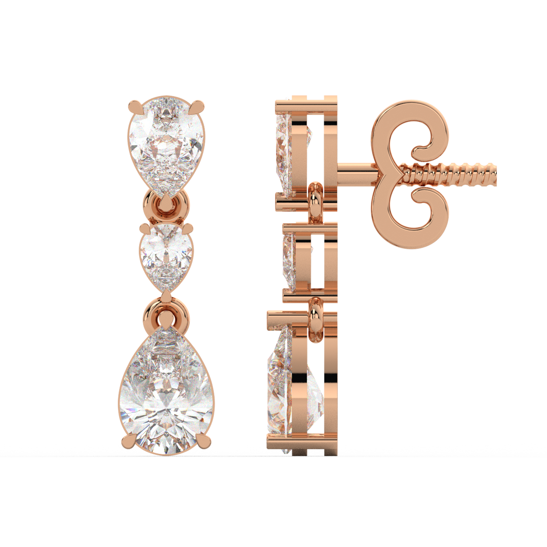 Double Halo Lab Grown Diamond  Studs By Stefee Jewels