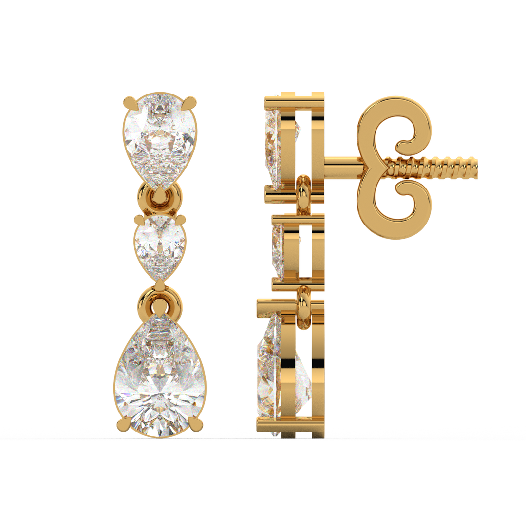 Double Halo Lab Grown Diamond  Studs By Stefee Jewels