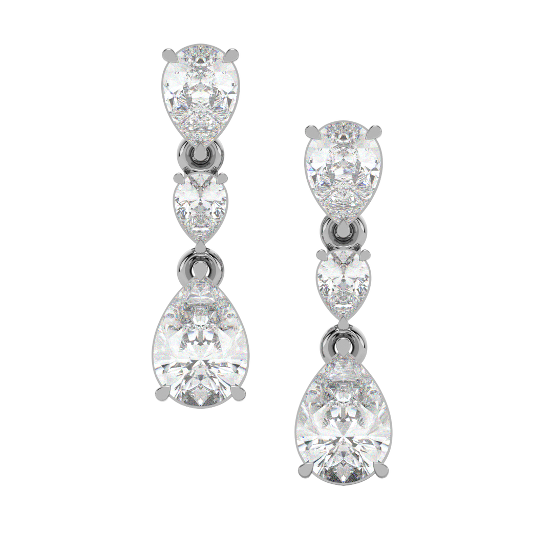 Double Halo Lab Grown Diamond  Studs By Stefee Jewels