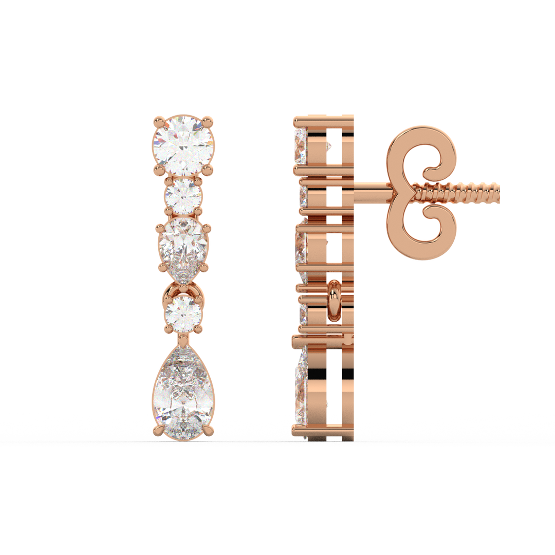 Classic Sparkling Lab Grown Diamond StudsBy Stefee Jewels
