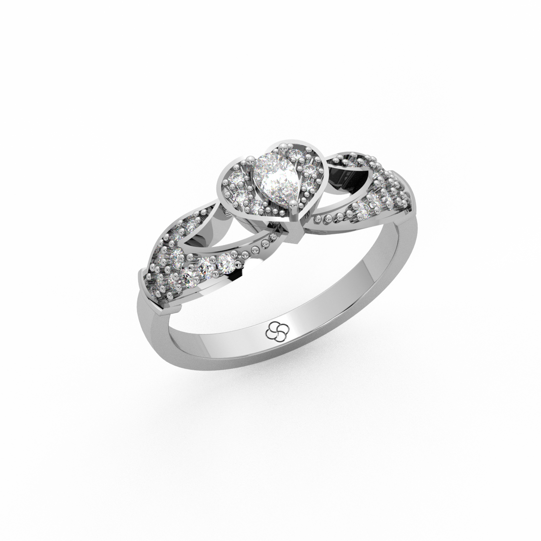 The Crown Lab Grown Diamond Wedding Ring by Stefee Jewels