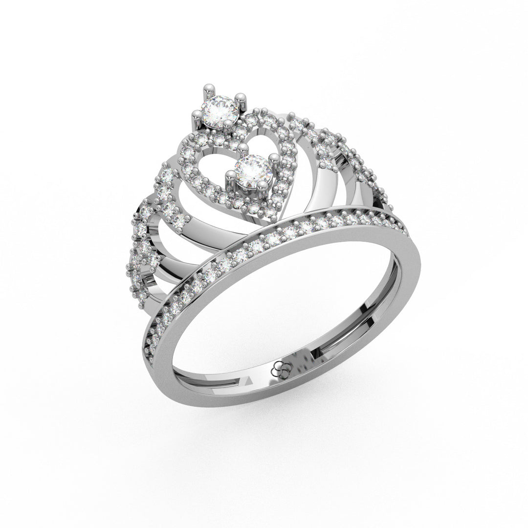 Tiara Diamond Lab Grown Diamond Ring by Stefee Jewels