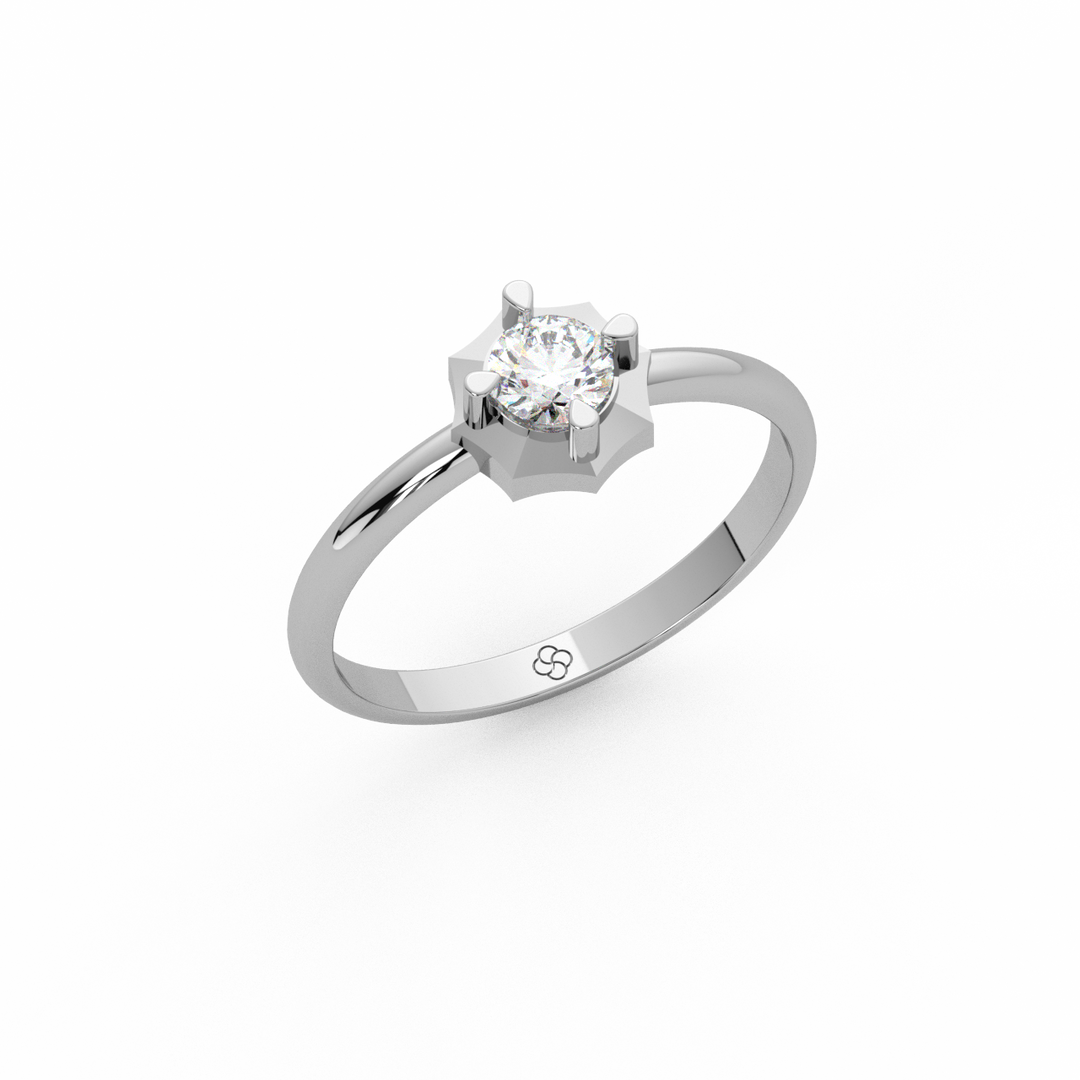 Empress Halo Lab Grown Diamond Engagement Ring by Stefee Jewels