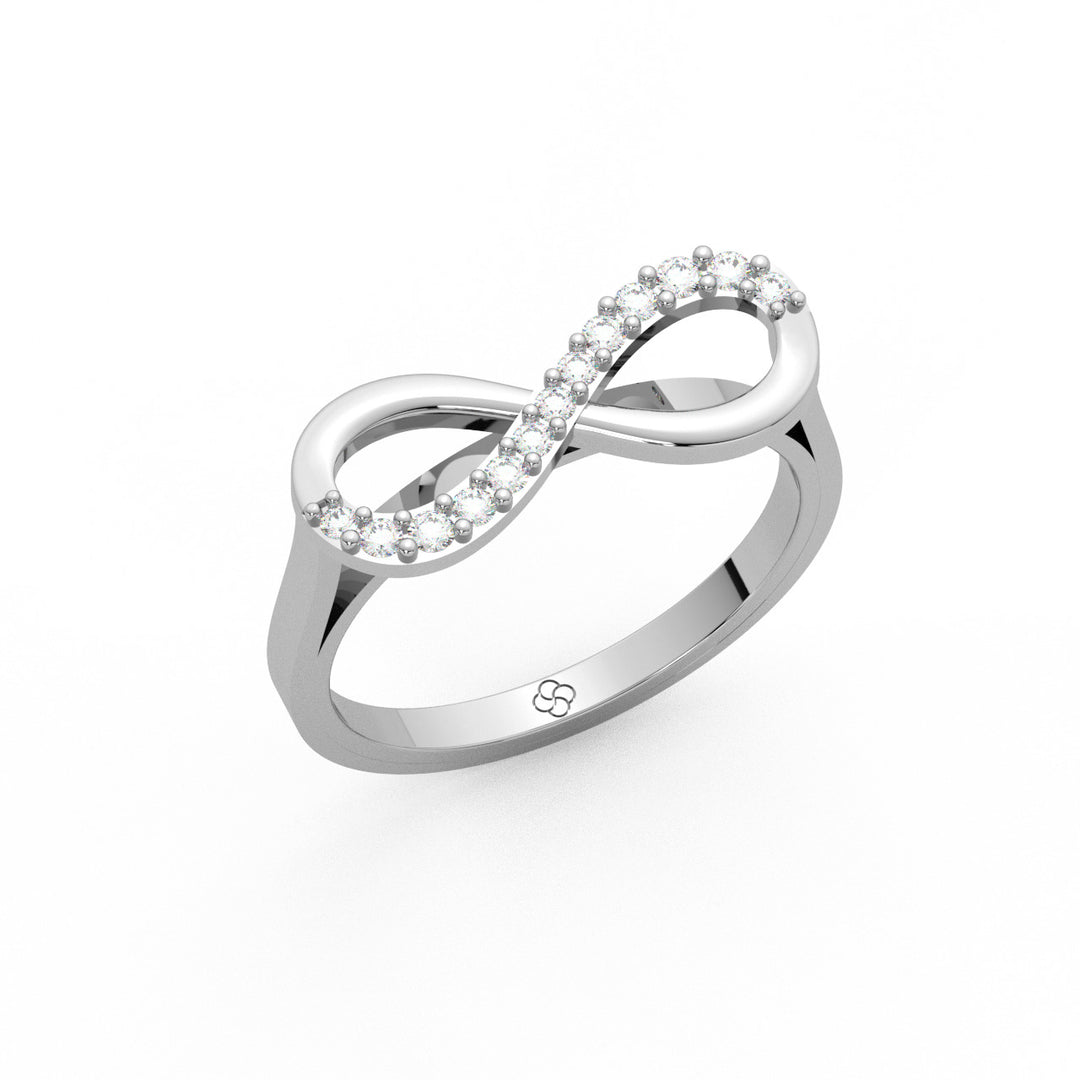 Infinity Lab Grown Diamond Ring by Stefee Jewels