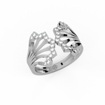 Load image into Gallery viewer, Mermaid Petals Shaped Lab Grown Diamond Ring by Stefee Jewels