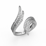 Load image into Gallery viewer, Swirl  Lab Grown Diamond Ring by Stefee Jewels