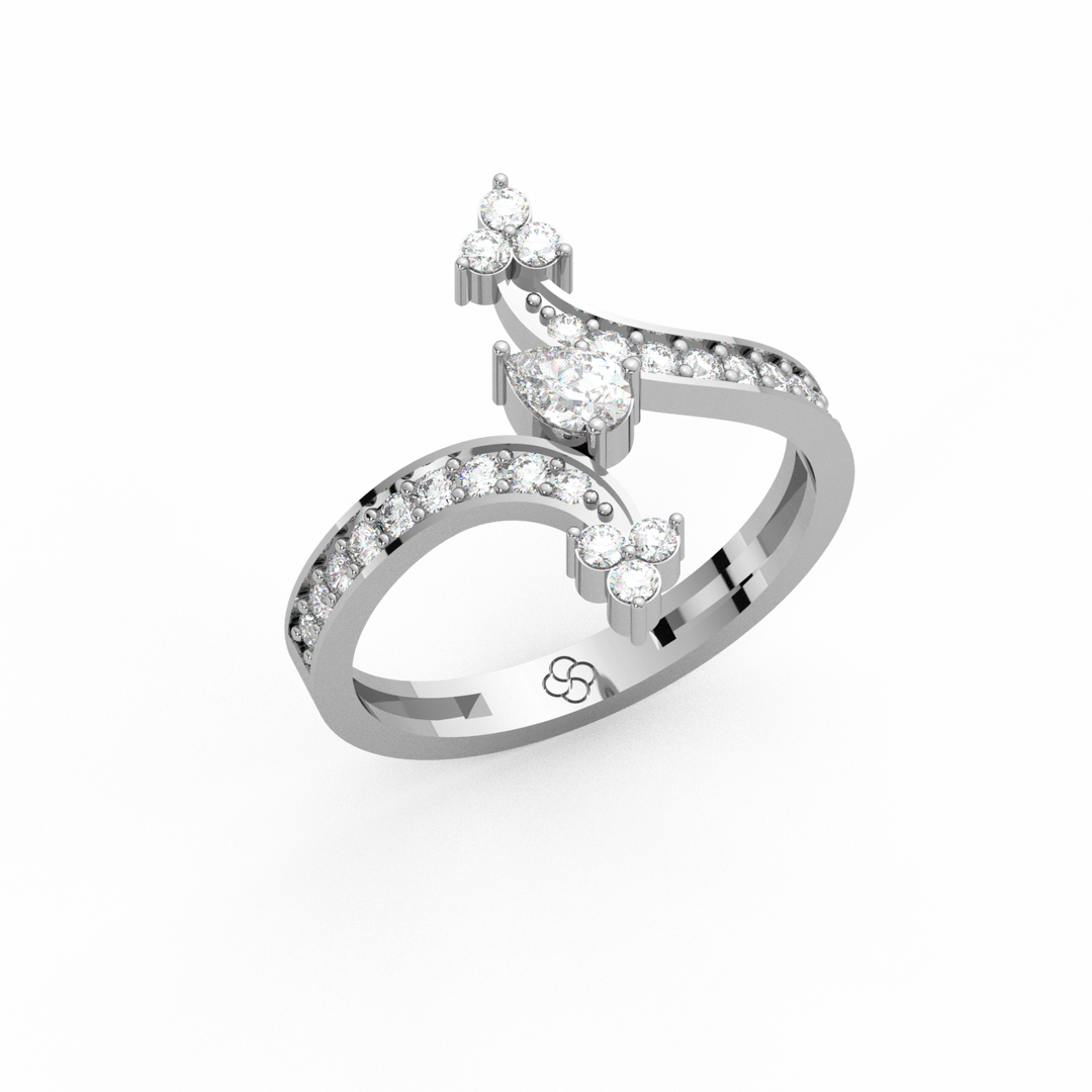 Delicate  Lab Grown Diamond Ring for her dreams by Stefee Jewels