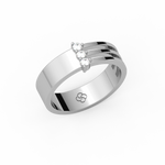 Load image into Gallery viewer, Triple Wave Lab Grown Diamond Ring by Stefee Jewels