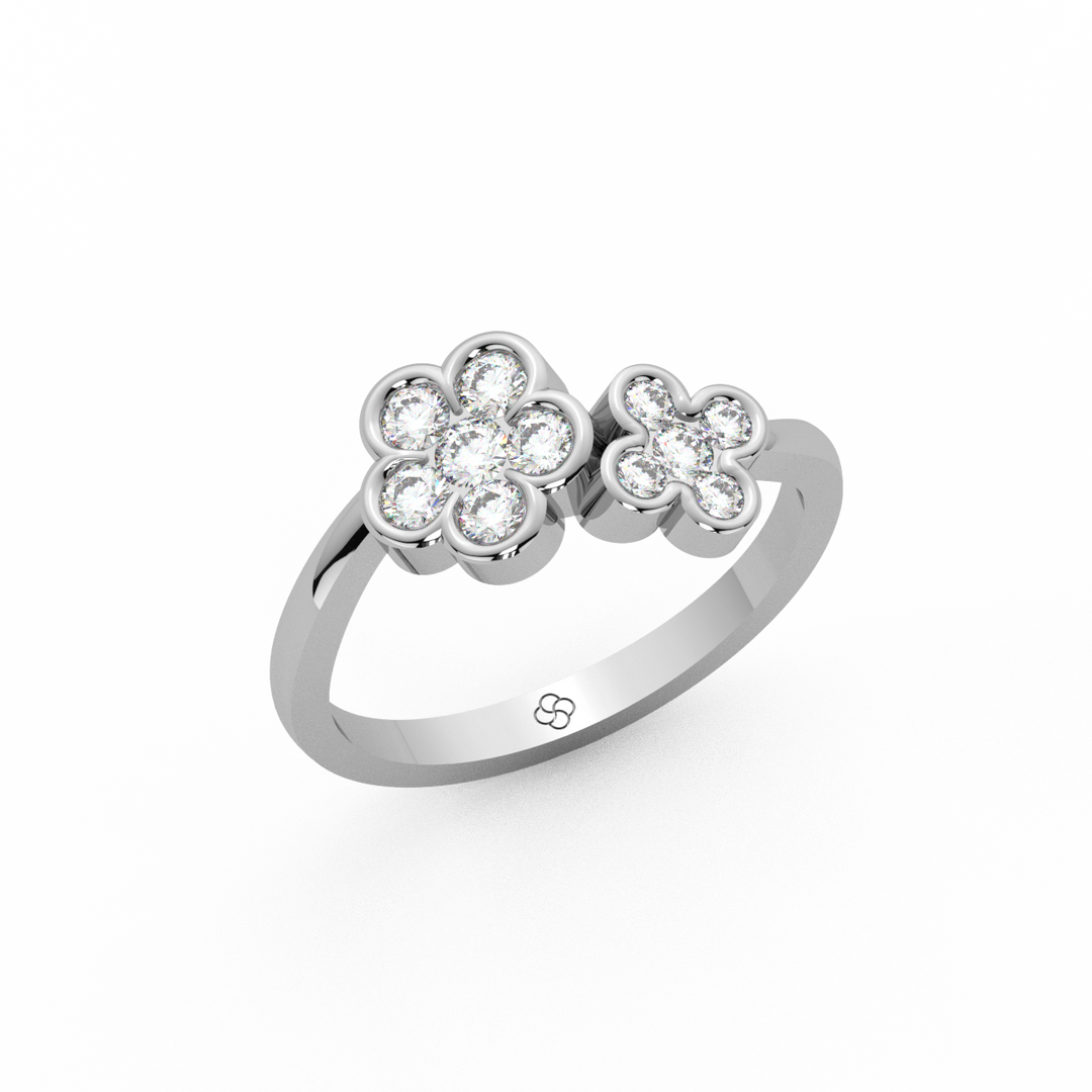 Clustered Gems Lab Grown Diamond  Ring by Stefee Jewels (Copy)