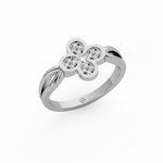Load image into Gallery viewer, The 4-Leaf Clover Lab Grown Diamond  Ring by Stefee Jewels