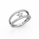 Load image into Gallery viewer, The Round Star  Lab Grown Diamond Ring by Stefee Jewels