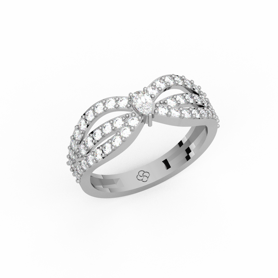 Sterling Everyday Lab Grown Diamond Ring by Stefee Jewels
