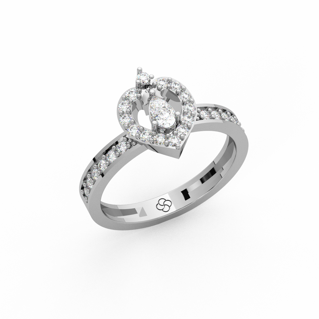 Sparkling Solitaire Lab Grown Diamond Ring for Birthdays by Stefee Jewels