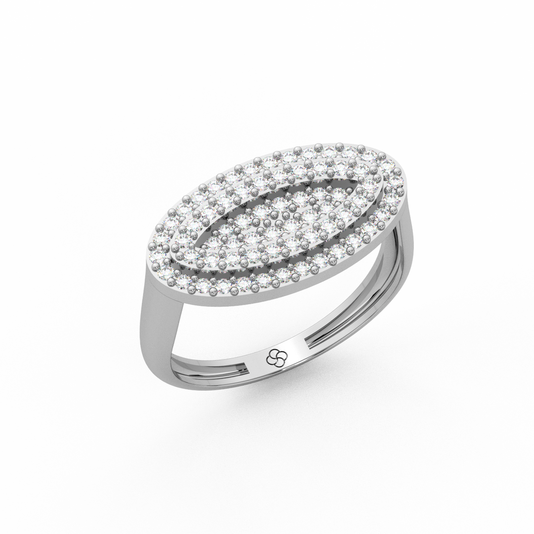 Oval Lab Grown Diamond   Ring by Stefee Jewels