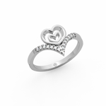 Load image into Gallery viewer, The Heart   Lab Grown Diamond Ring by Stefee Jewels