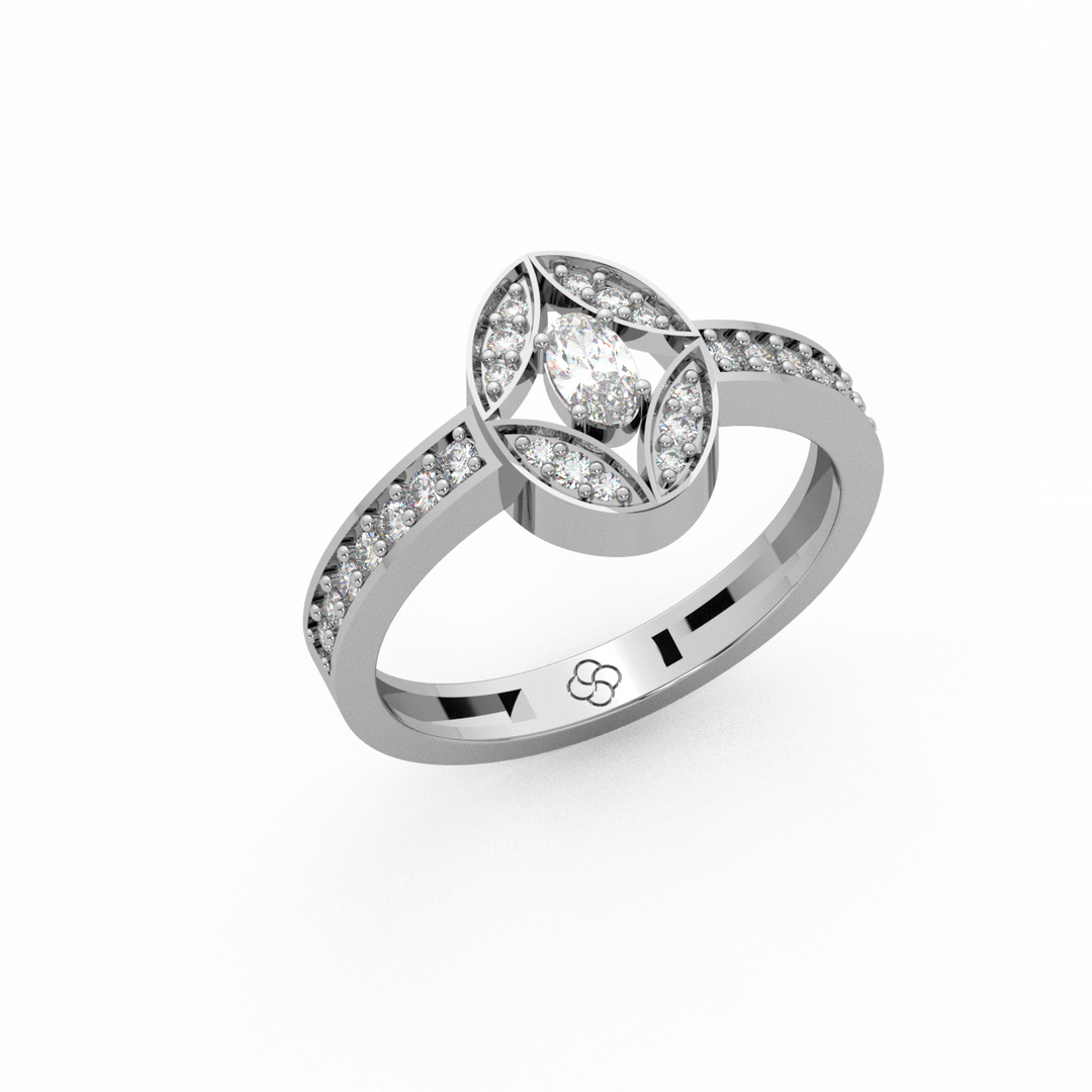 Delicate Lab Grown Diamond Band Ring by Stefee Jewels