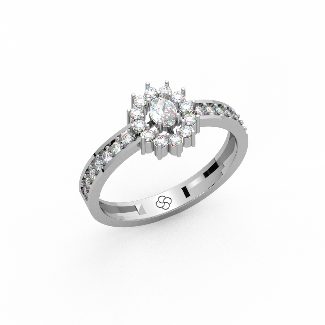 Radiant Engagement Lab Grown Diamond  Ring by Stefee Jewels