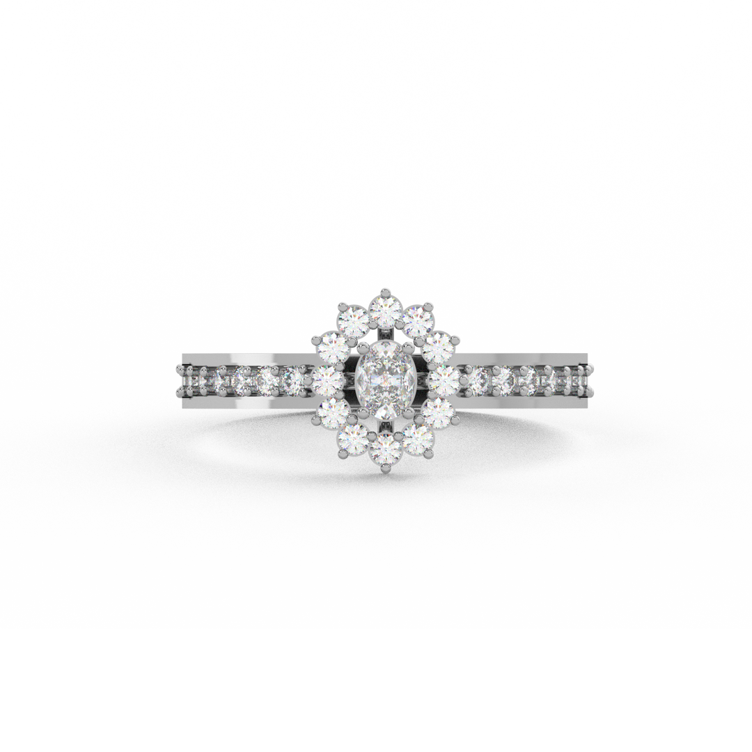 Radiant Engagement Lab Grown Diamond  Ring by Stefee Jewels