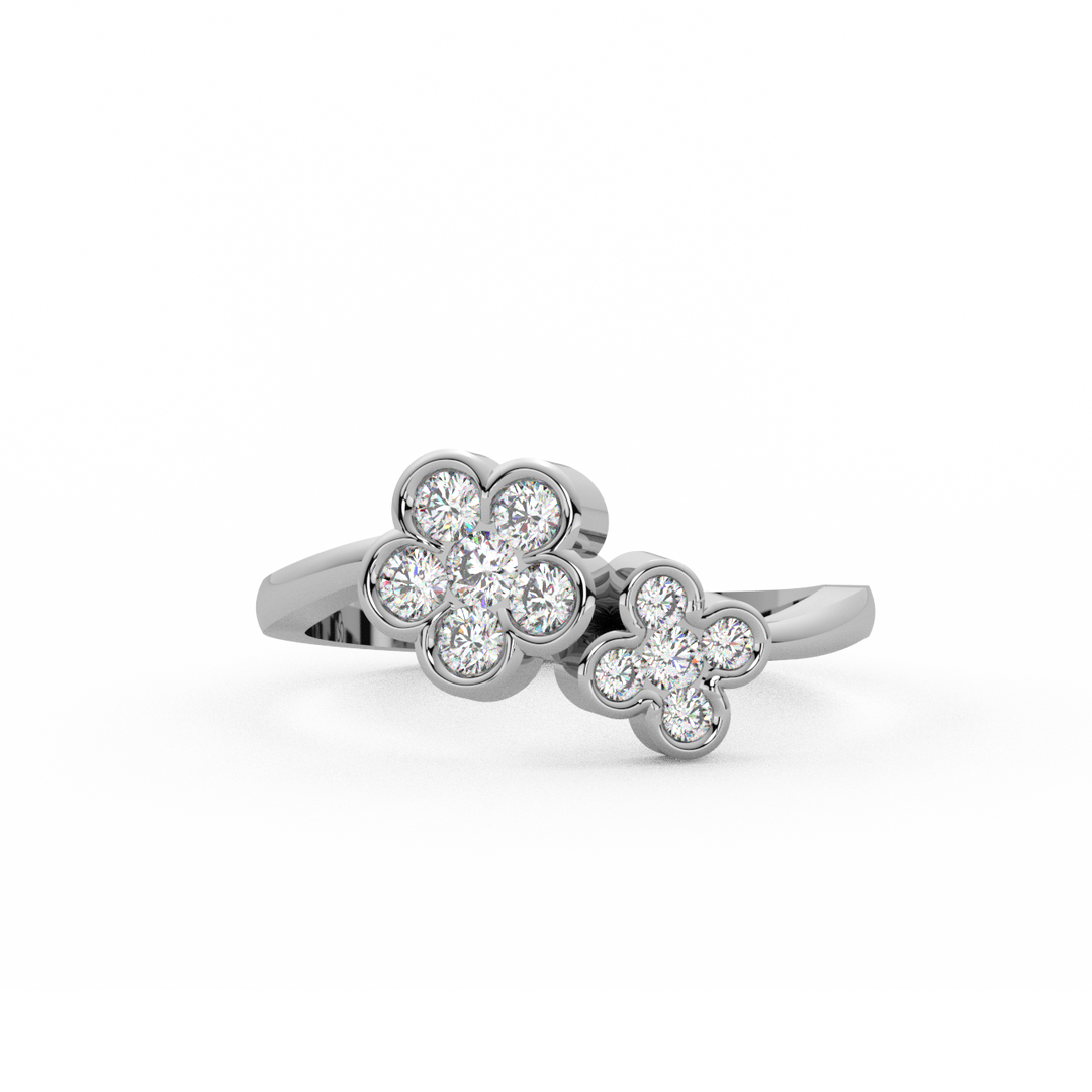 Clustered Gems Lab Grown Diamond  Ring by Stefee Jewels (Copy)