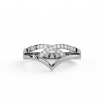 Load image into Gallery viewer, Crown  Lab Grown Diamond Ring by Stefee Jewels