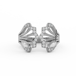 Load image into Gallery viewer, Mermaid Petals Shaped Lab Grown Diamond Ring by Stefee Jewels