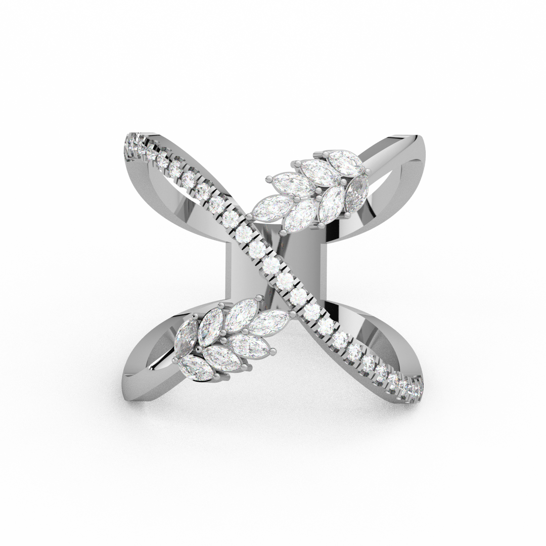 Brilliant Petals Lab Grown Diamond Ring by Stefee Jewels