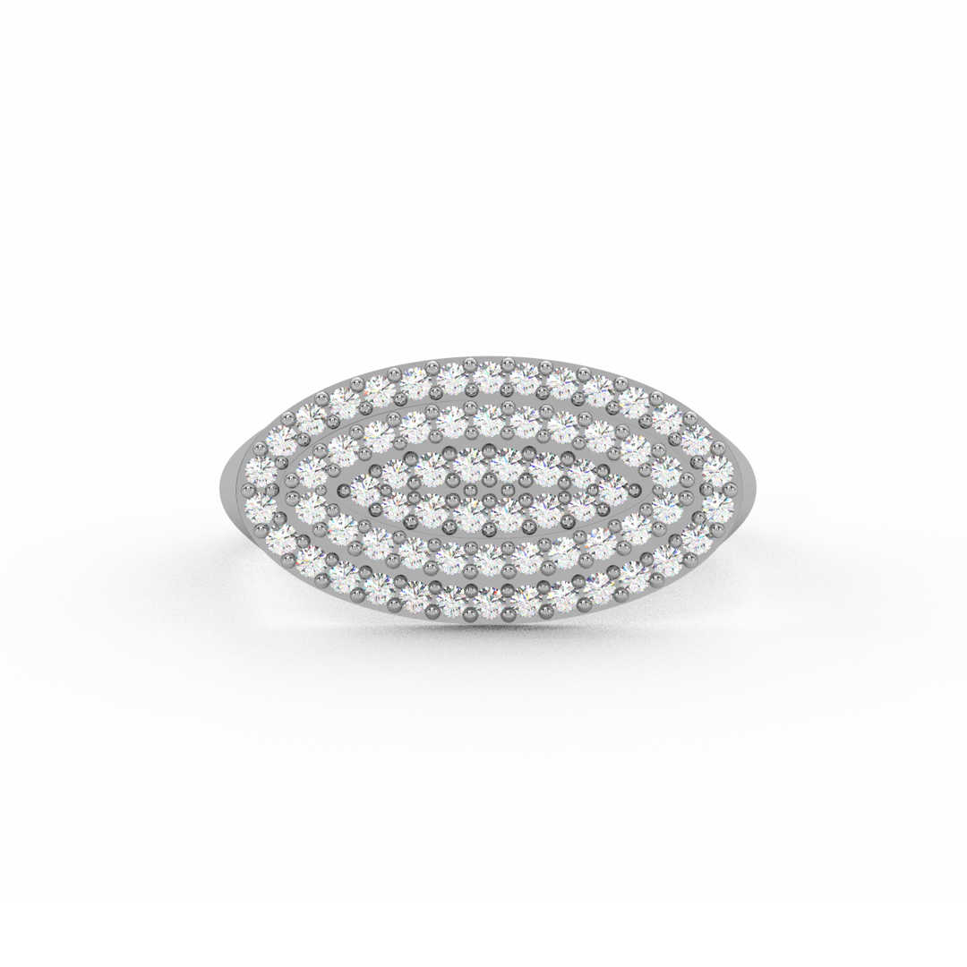 Oval Lab Grown Diamond   Ring by Stefee Jewels