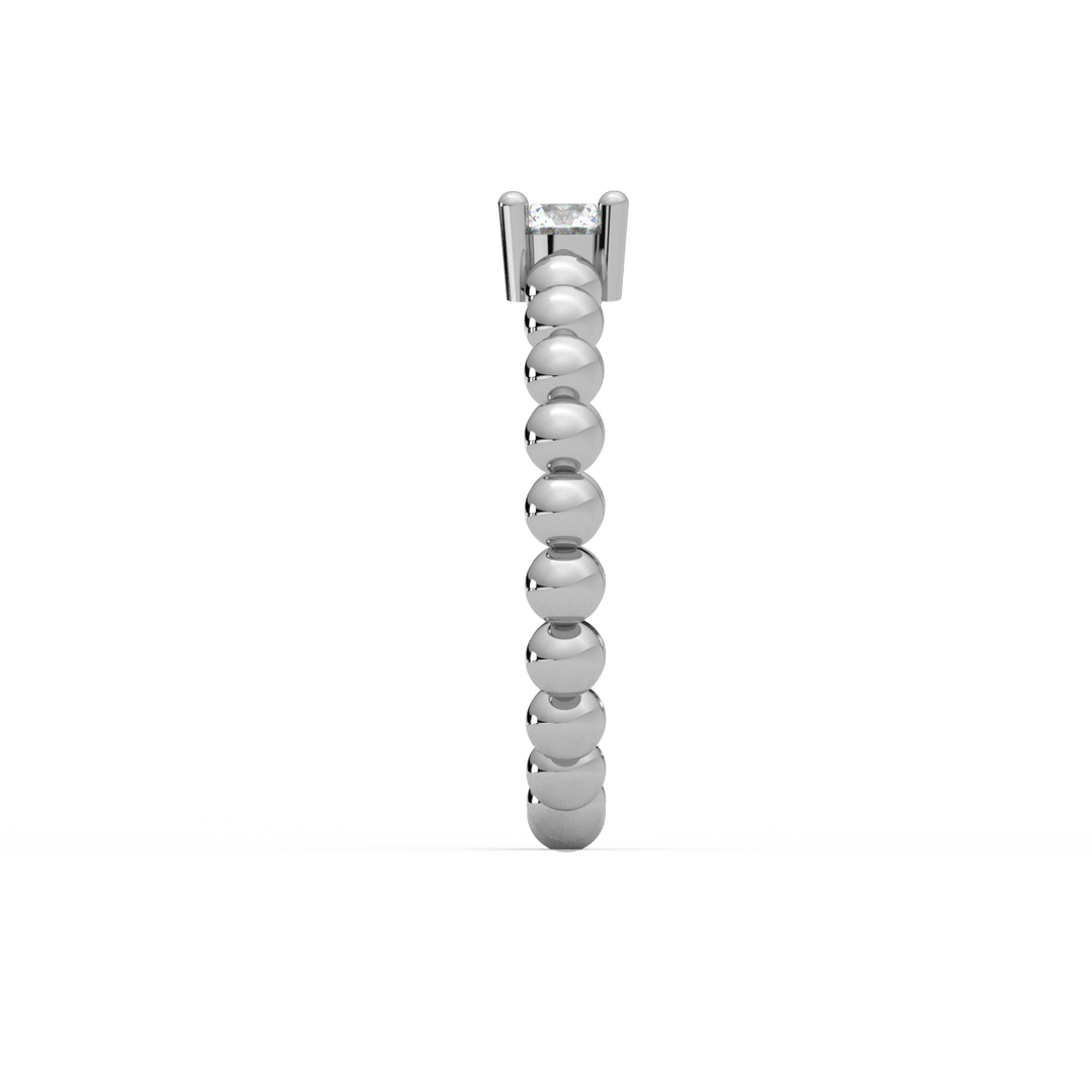 Radiant Single Stone Lab Grown Diamond Ring by Stefee Jewels