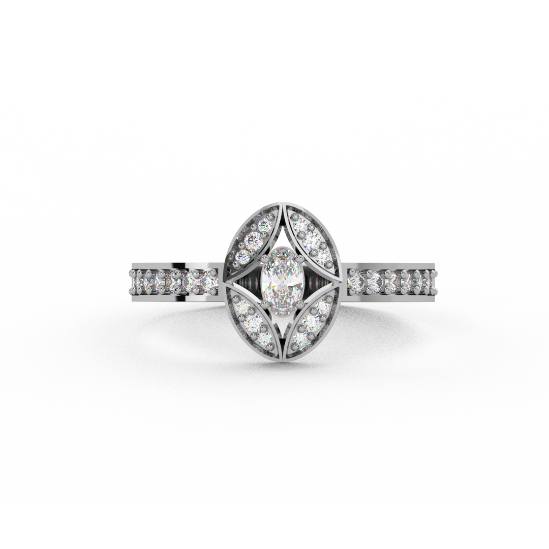 Delicate Lab Grown Diamond Band Ring by Stefee Jewels