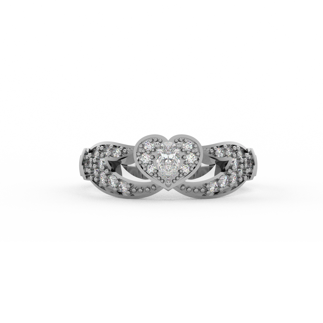 The Crown Lab Grown Diamond Wedding Ring by Stefee Jewels