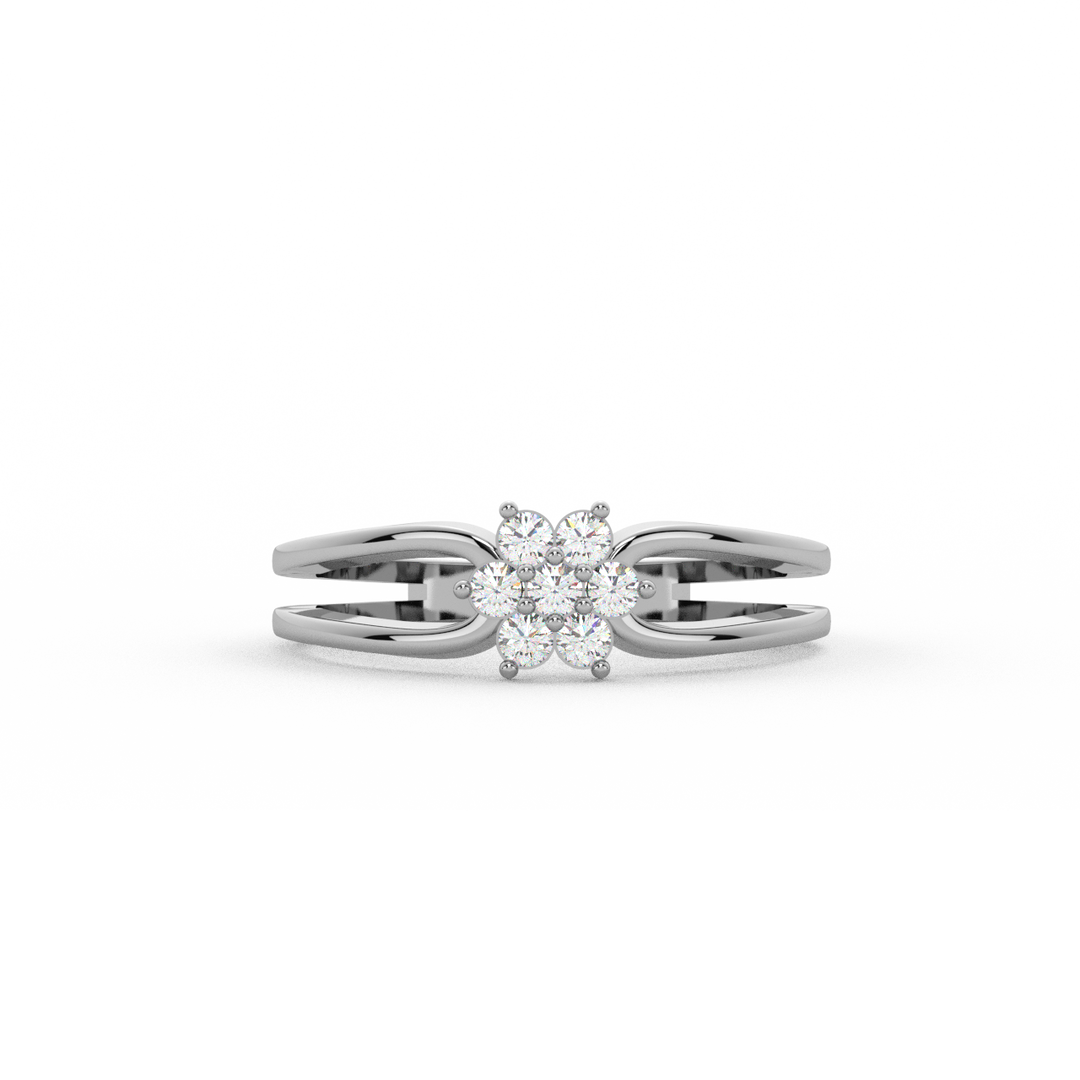 Halo-Star  Lab Grown Diamond Ring by Stefee Jewels