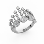 Load image into Gallery viewer, The Crown  Lab Grown Diamond   Ring by Stefee Jewels