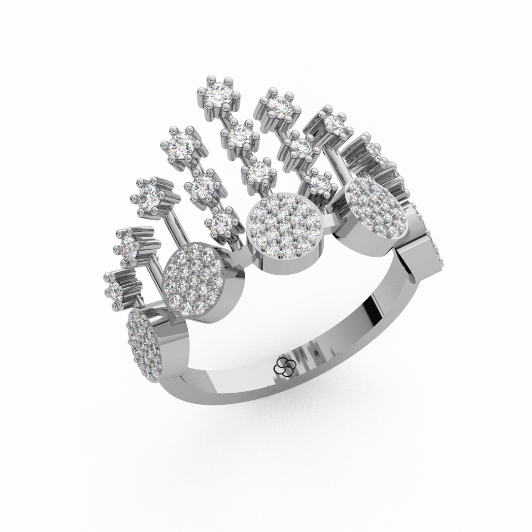 The Crown  Lab Grown Diamond   Ring by Stefee Jewels