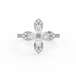 Load image into Gallery viewer, The 4- Lab Grown Diamond Petal  Ring by Stefee Jewels