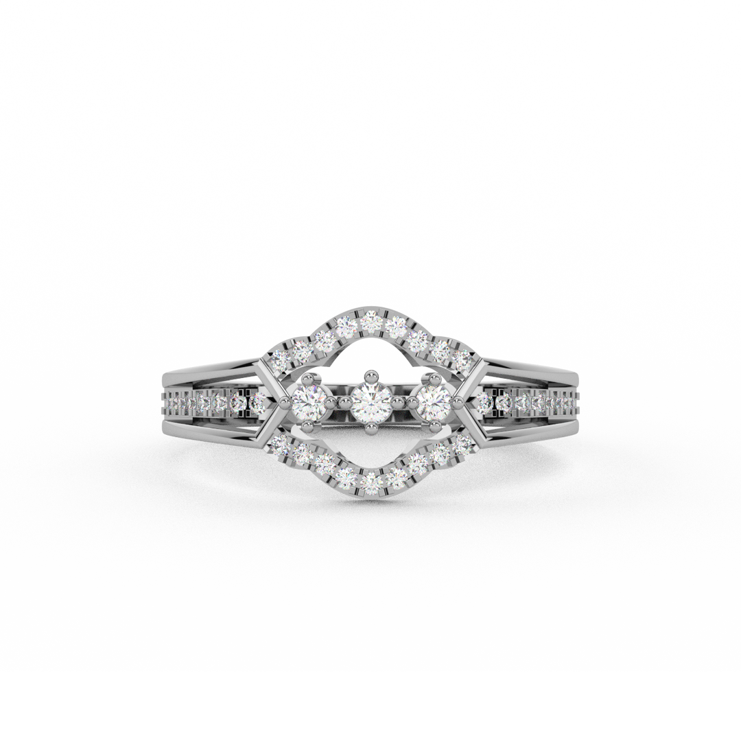 The Connected Stones Lab Grown Diamond   Ring by Stefee Jewels