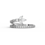 Load image into Gallery viewer, Spiral Left Petal Lab Grown Diamond Ring by Stefee Jewels