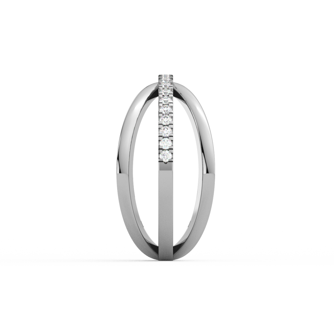 Criss-Cross  Lab Grown Diamond Ring by Stefee Jewels