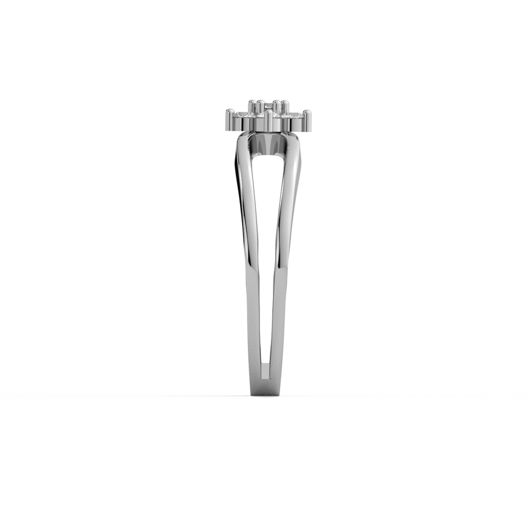 Halo-Star  Lab Grown Diamond Ring by Stefee Jewels