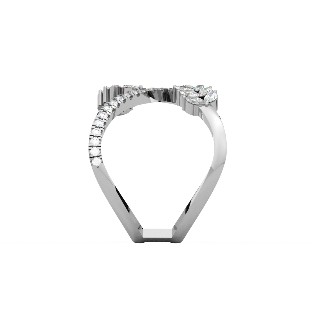 Brilliant Petals Lab Grown Diamond Ring by Stefee Jewels