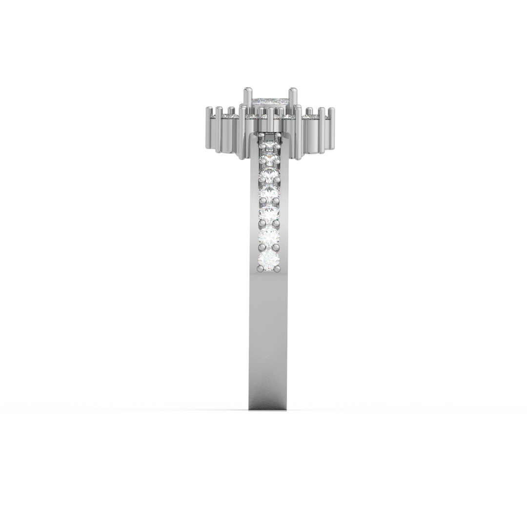 Radiant Engagement Lab Grown Diamond  Ring by Stefee Jewels