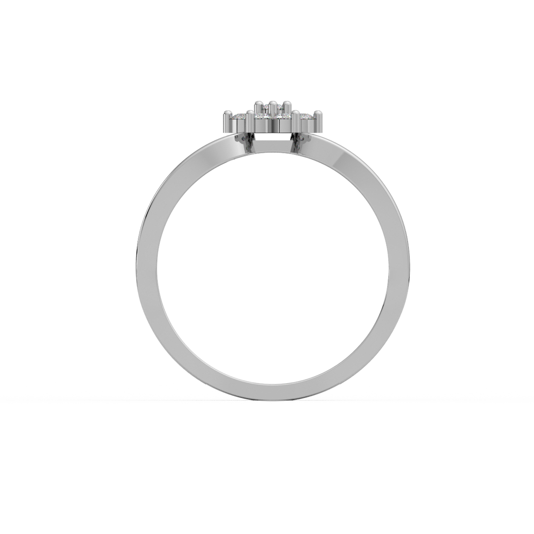 Halo-Star  Lab Grown Diamond Ring by Stefee Jewels