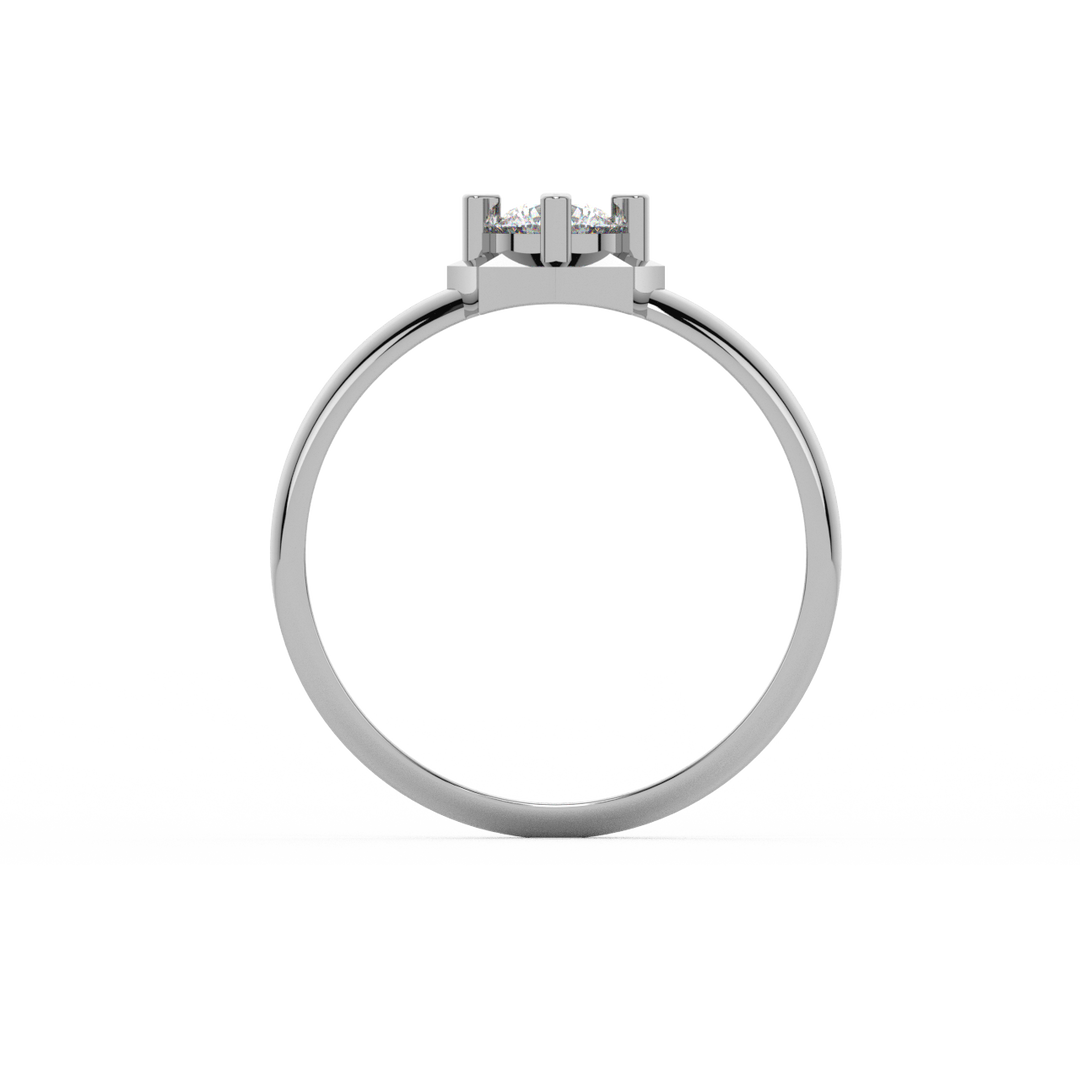 Empress Halo Lab Grown Diamond Engagement Ring by Stefee Jewels