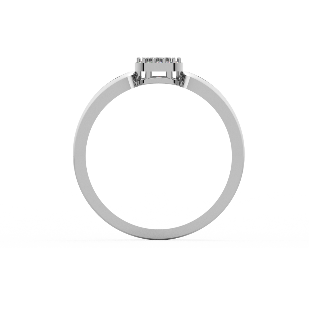 The Halo-Twisted Lab Grown Diamond Ring by Stefee Jewels