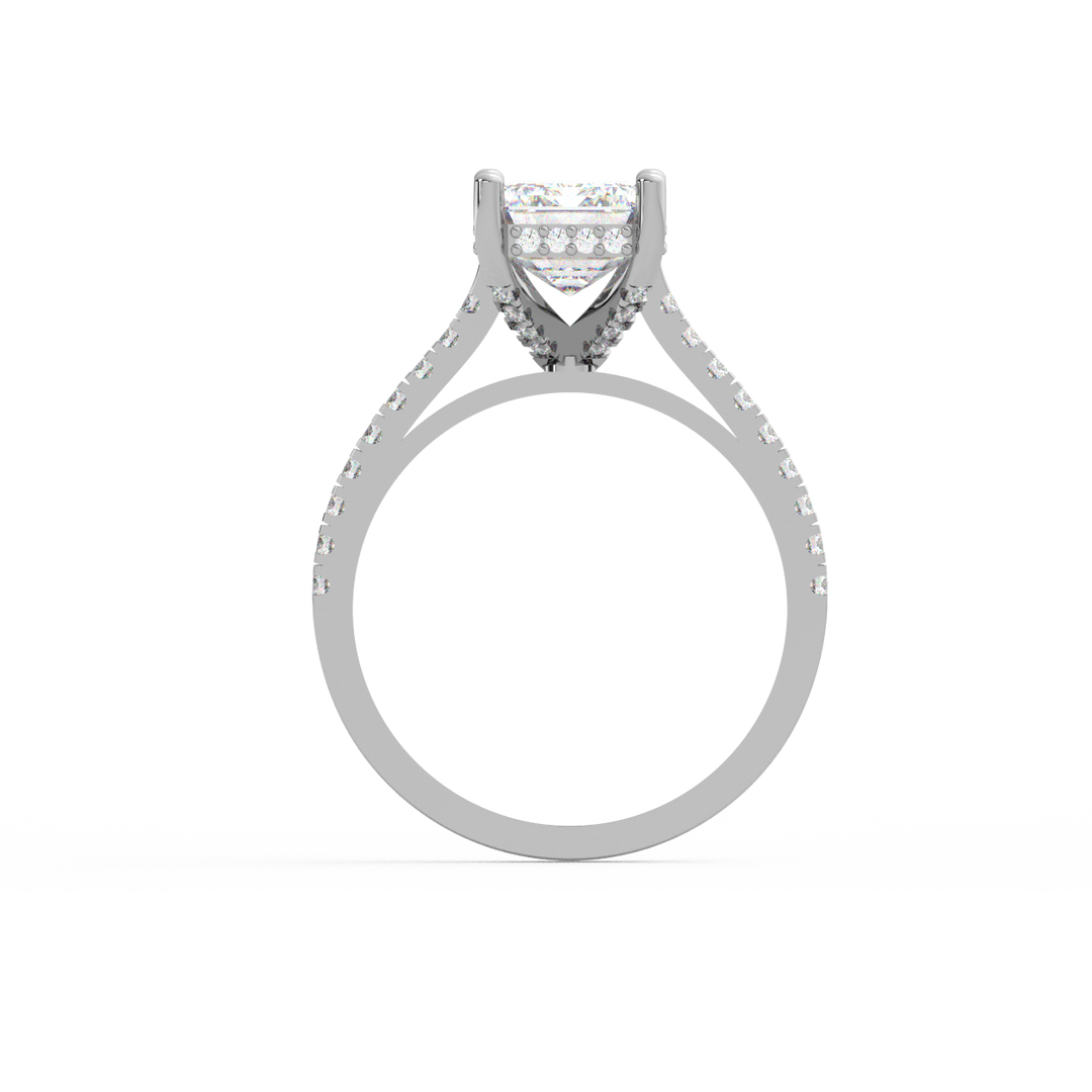 Emerald-Cut  Lab Grown Diamond  Ring by Stefee Jewels