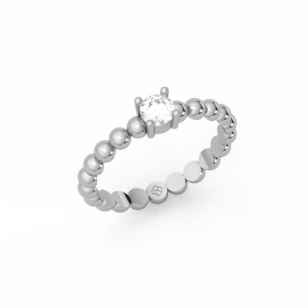 Radiant Single Stone Lab Grown Diamond Ring by Stefee Jewels