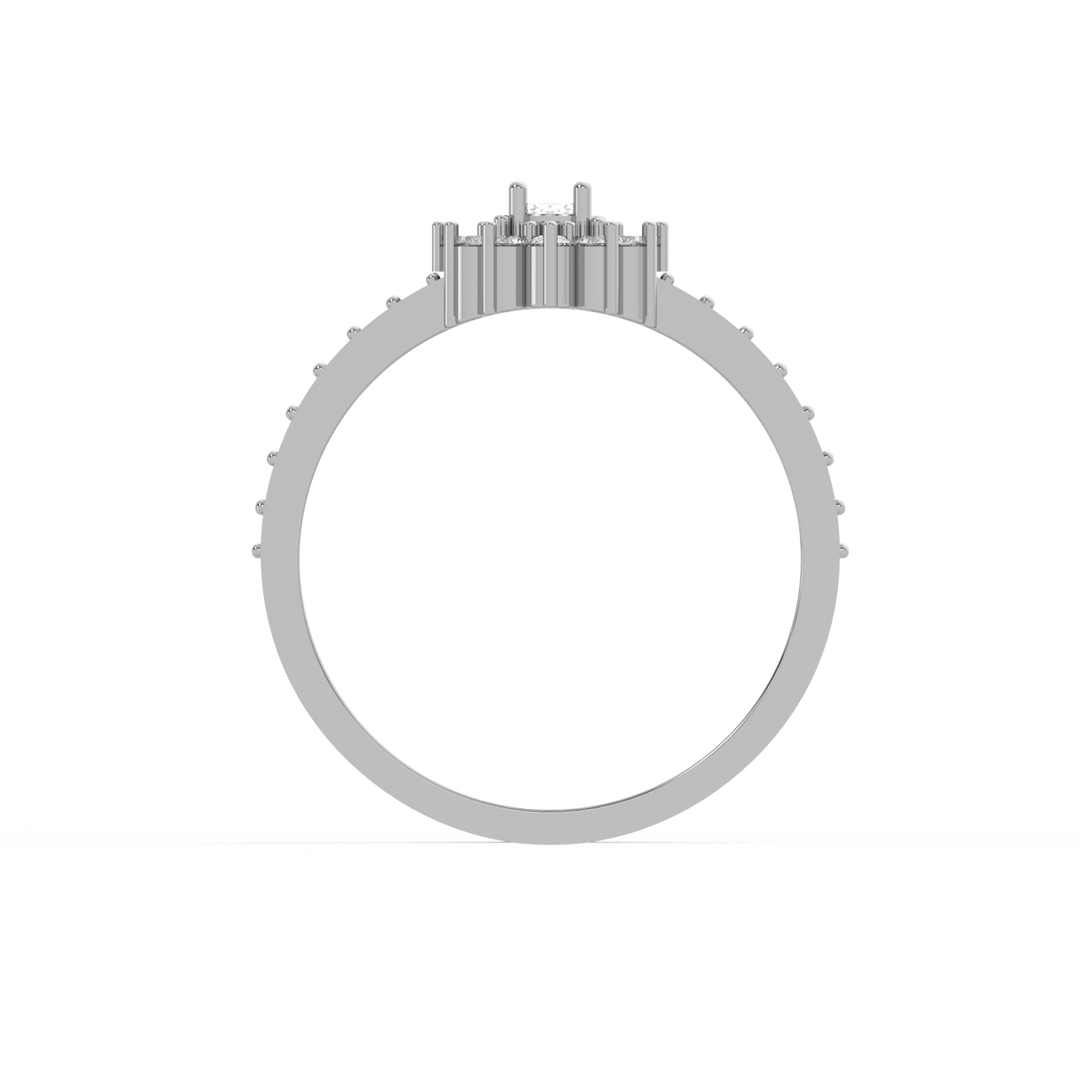 Radiant Engagement Lab Grown Diamond  Ring by Stefee Jewels