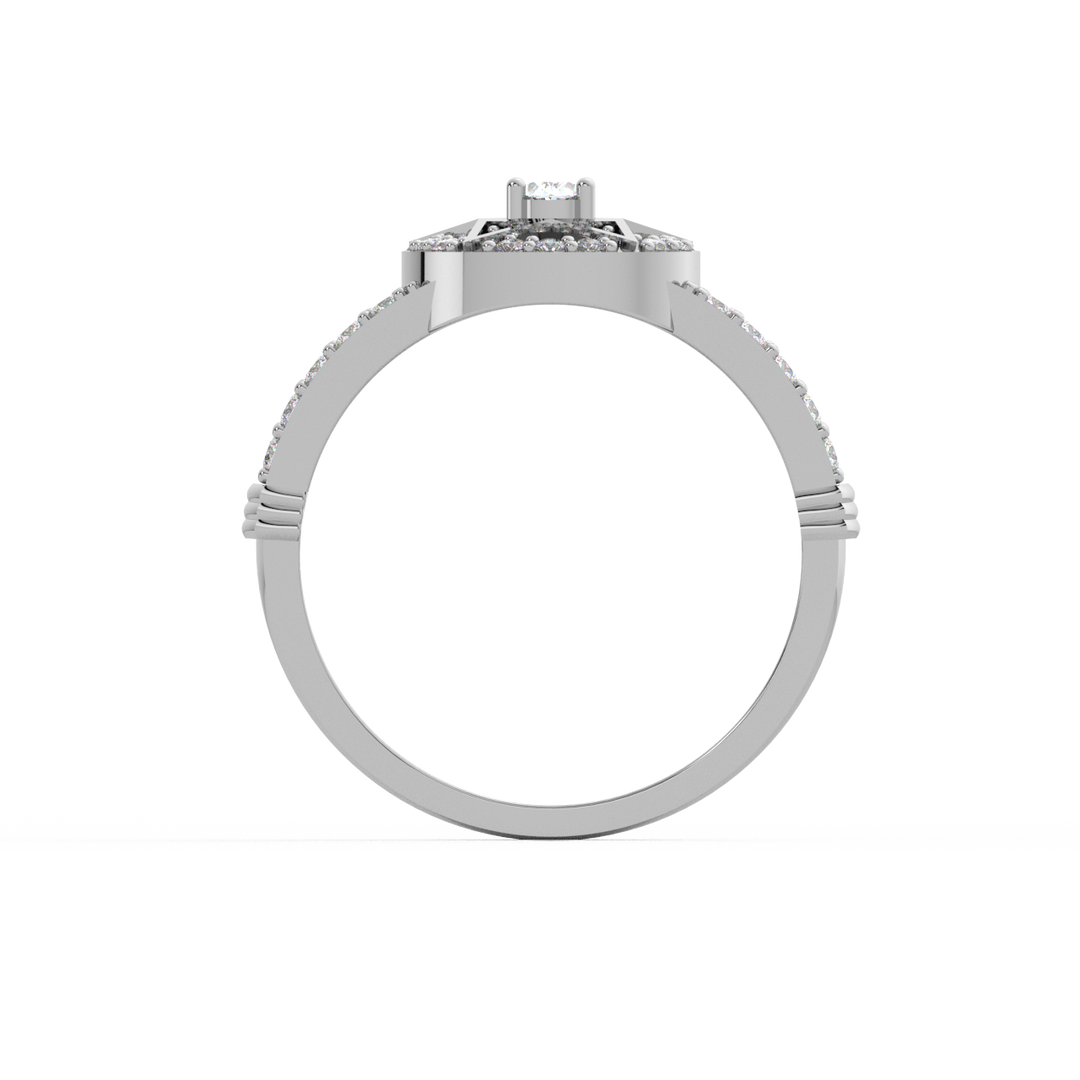 Bold & Stylish Lab Grown Diamond Engagement Ring by Stefee Jewels