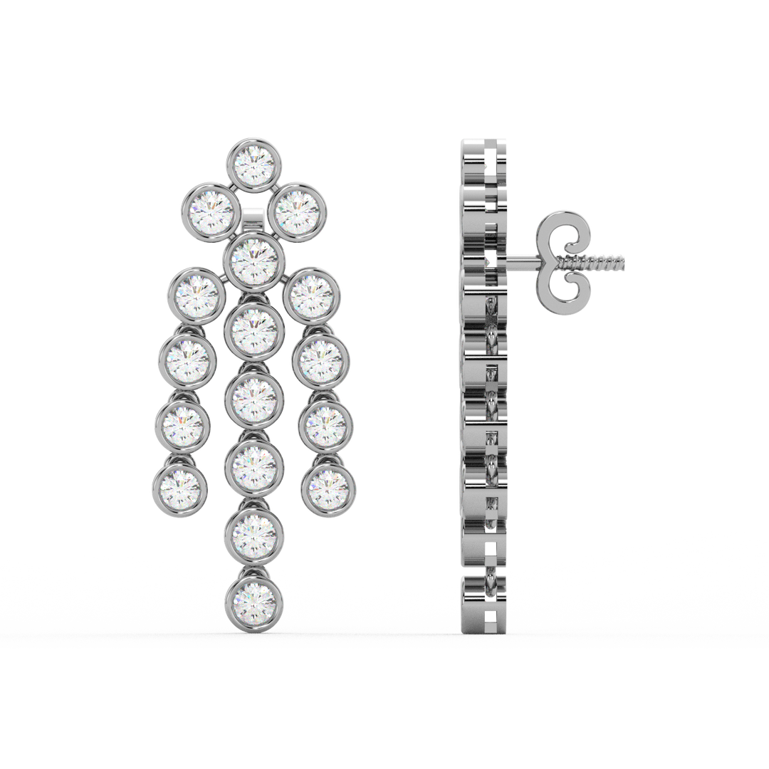 Cluster Dangle Earrings By Stefee Jewels
