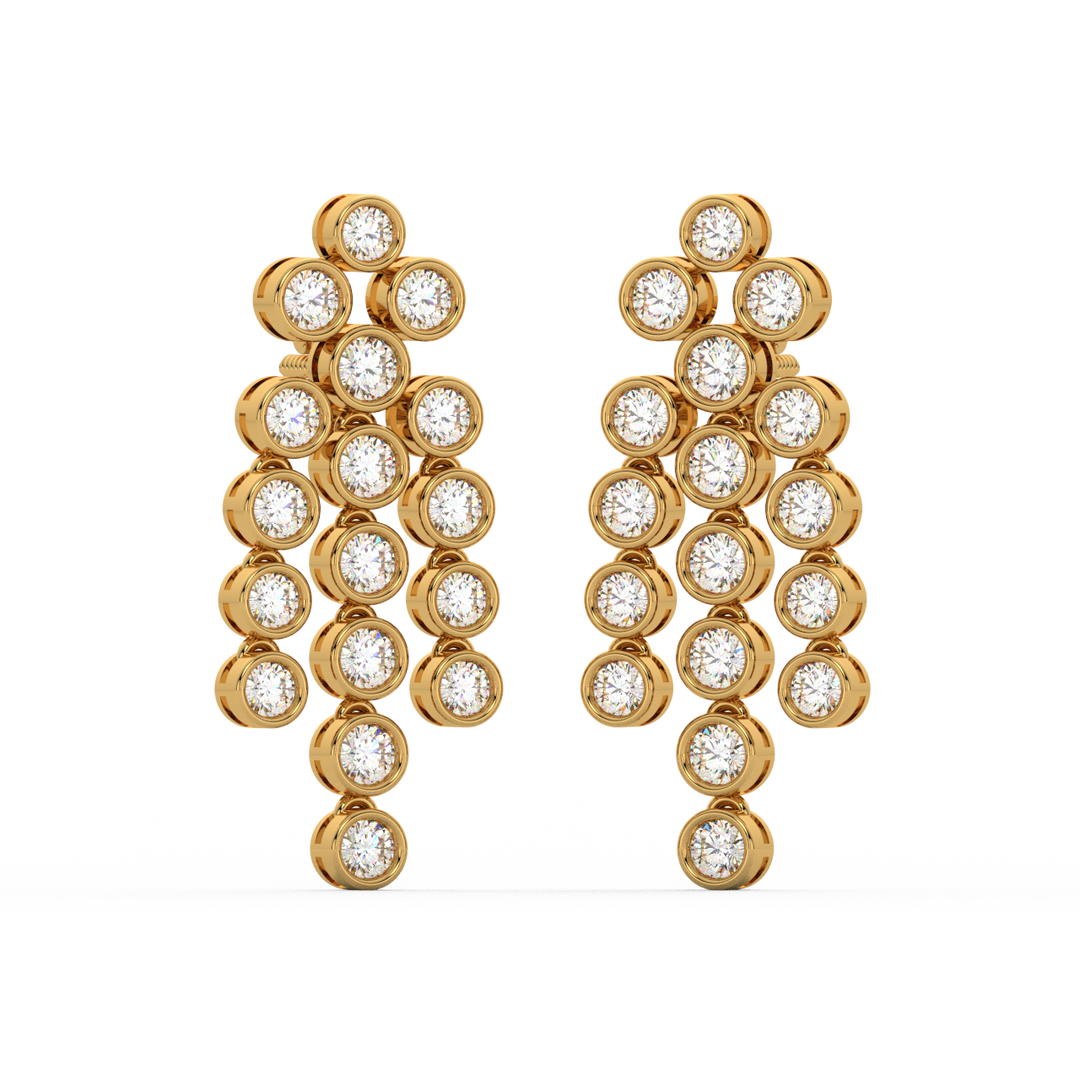 Cluster Dangle Earrings By Stefee Jewels