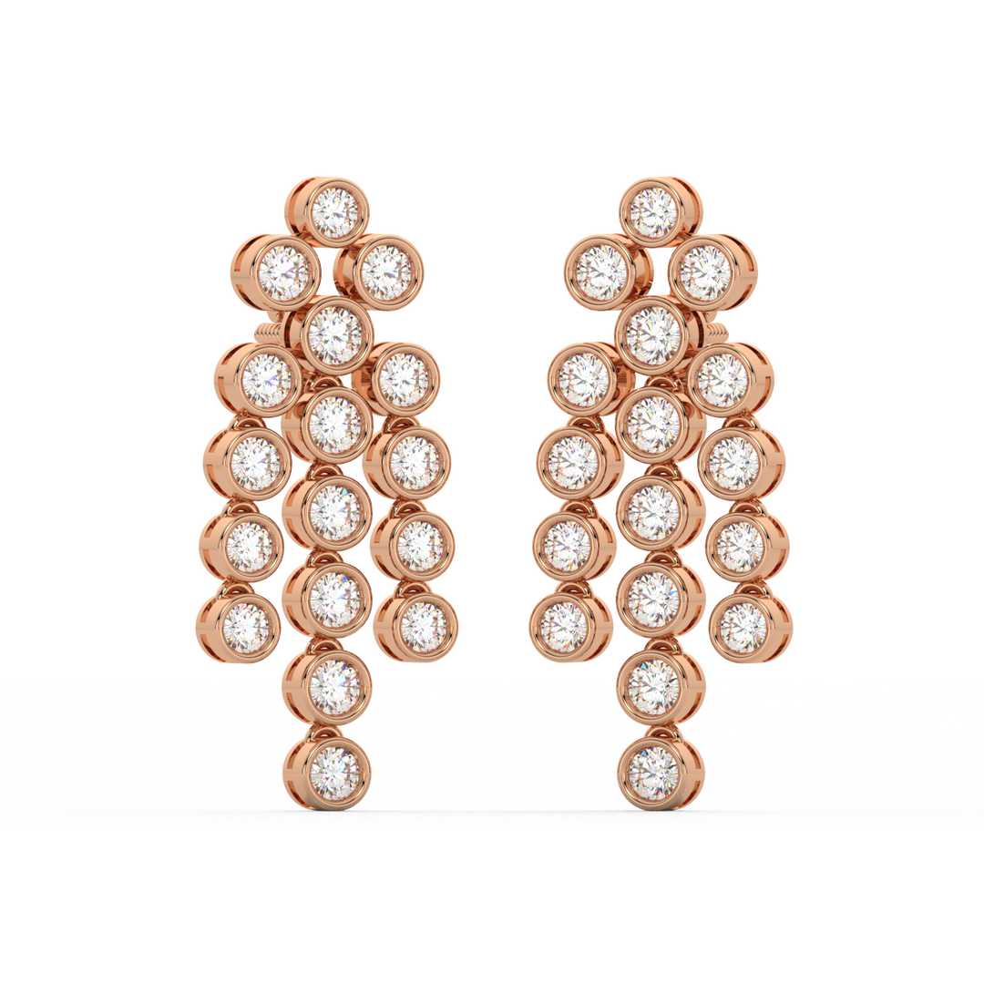 Cluster Dangle Earrings By Stefee Jewels